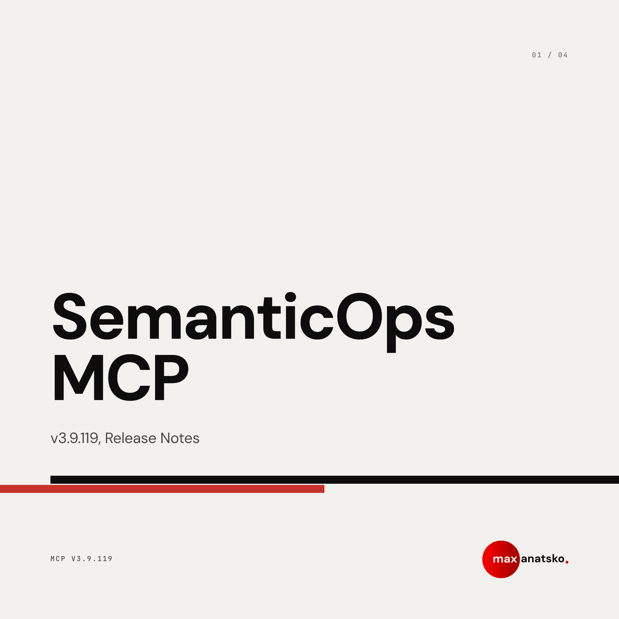 SemanticOps MCP v3.9.119: Release Notes