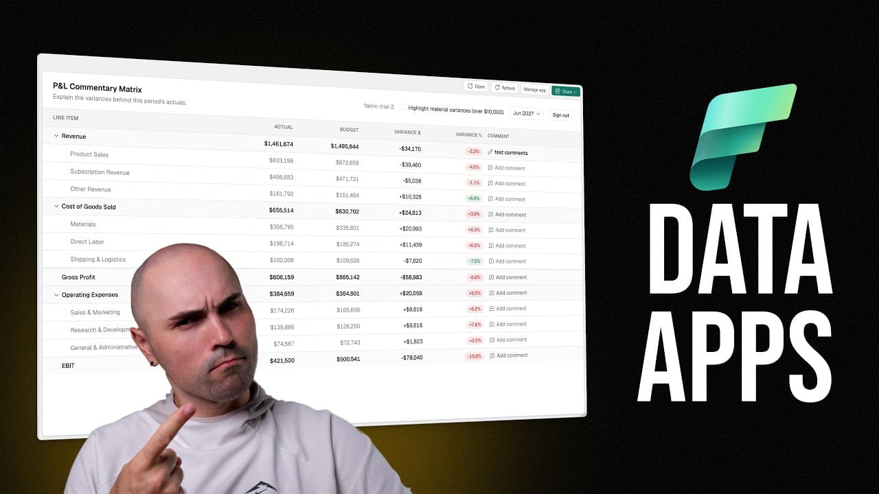 Beyond Power BI Writeback: Microsoft Fabric Data Apps