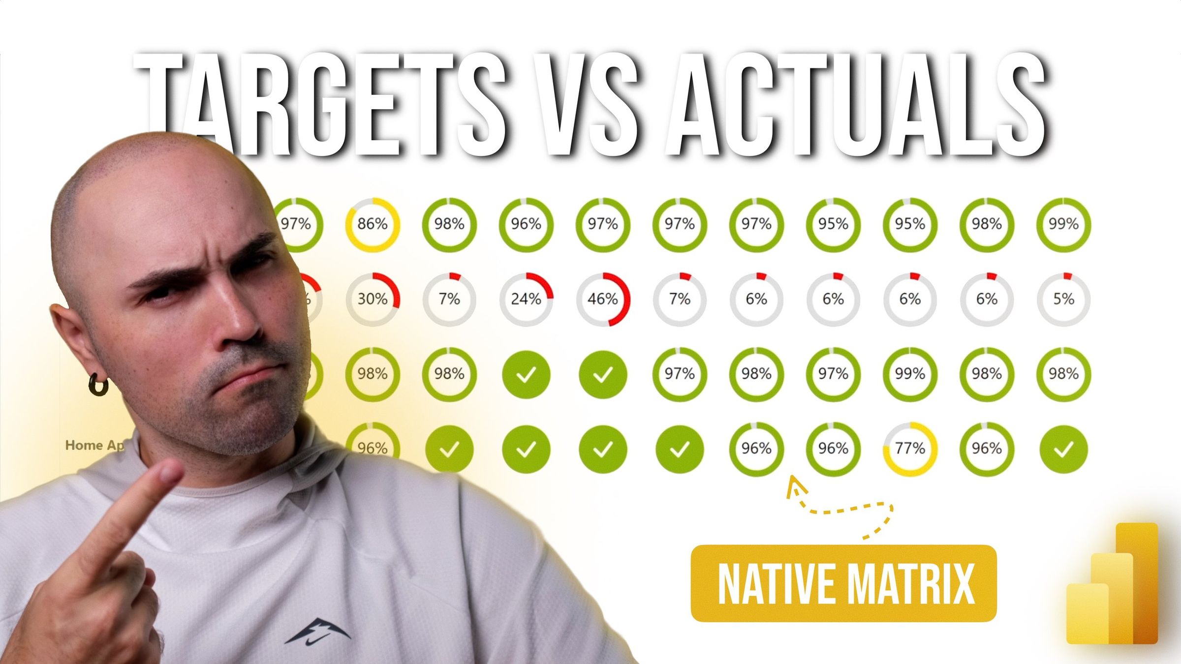 Target Visualization Beautiful SVG Targets vs Actuals Indicators in Power BI (No Custom ...